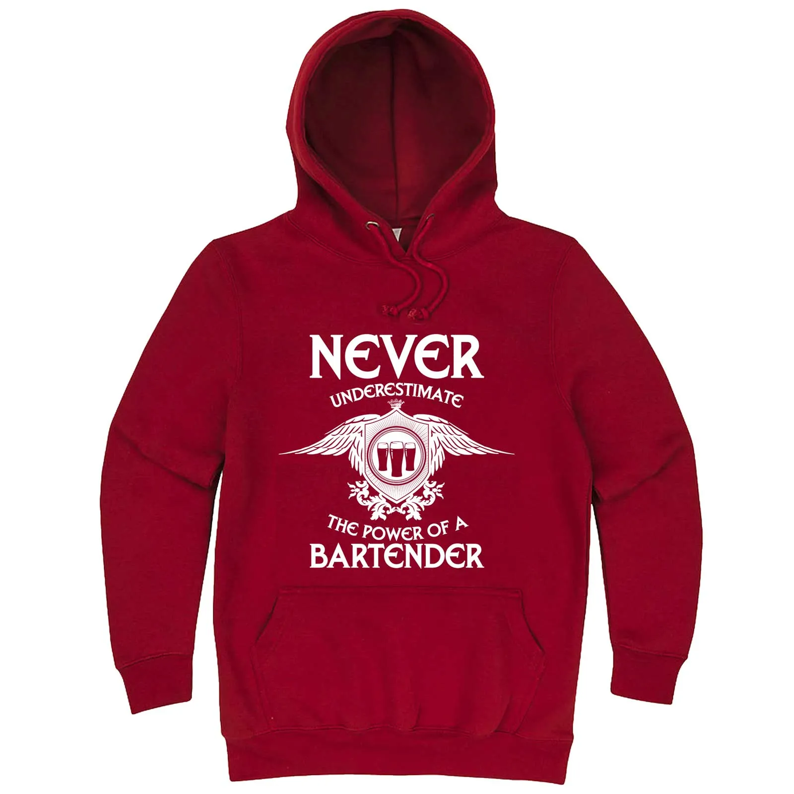 "Never Underestimate the Power of a Bartender" hoodie