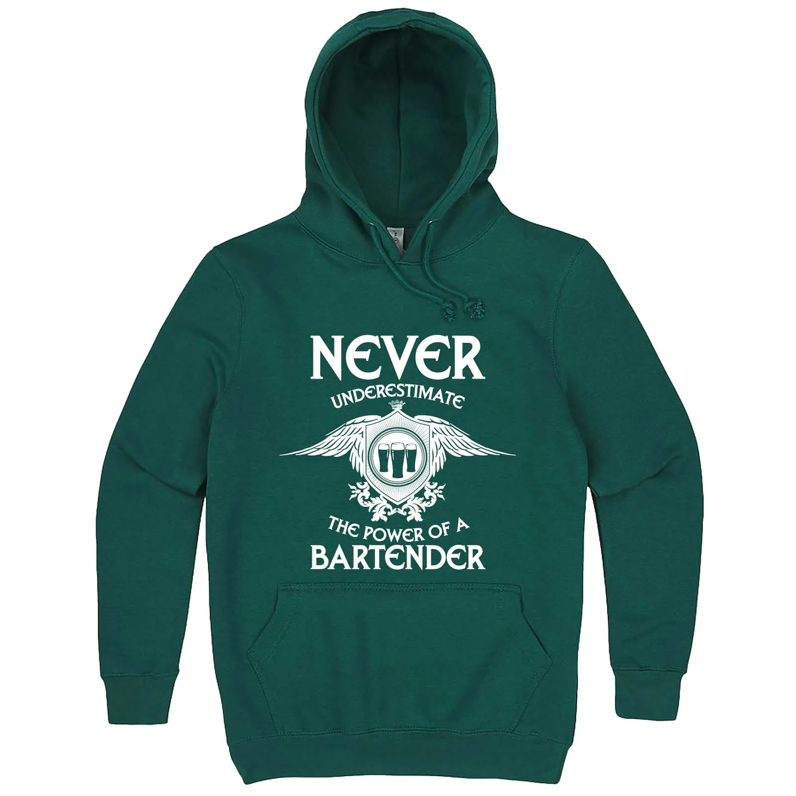 "Never Underestimate the Power of a Bartender" hoodie