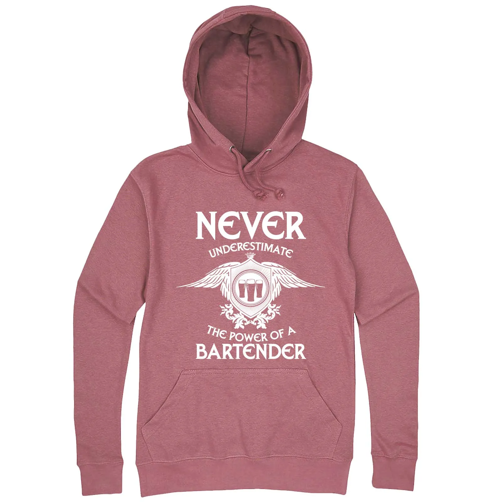 "Never Underestimate the Power of a Bartender" hoodie