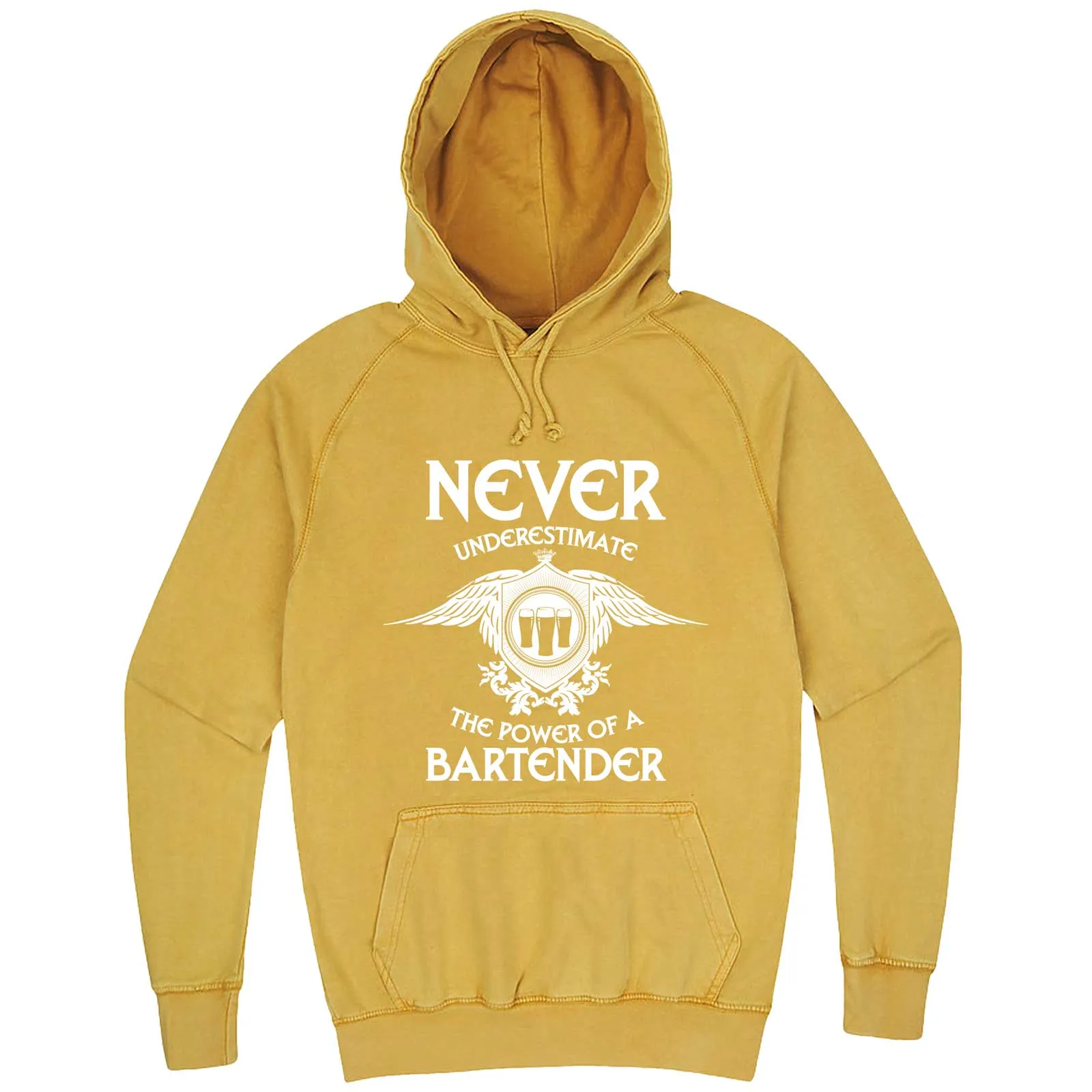 "Never Underestimate the Power of a Bartender" hoodie