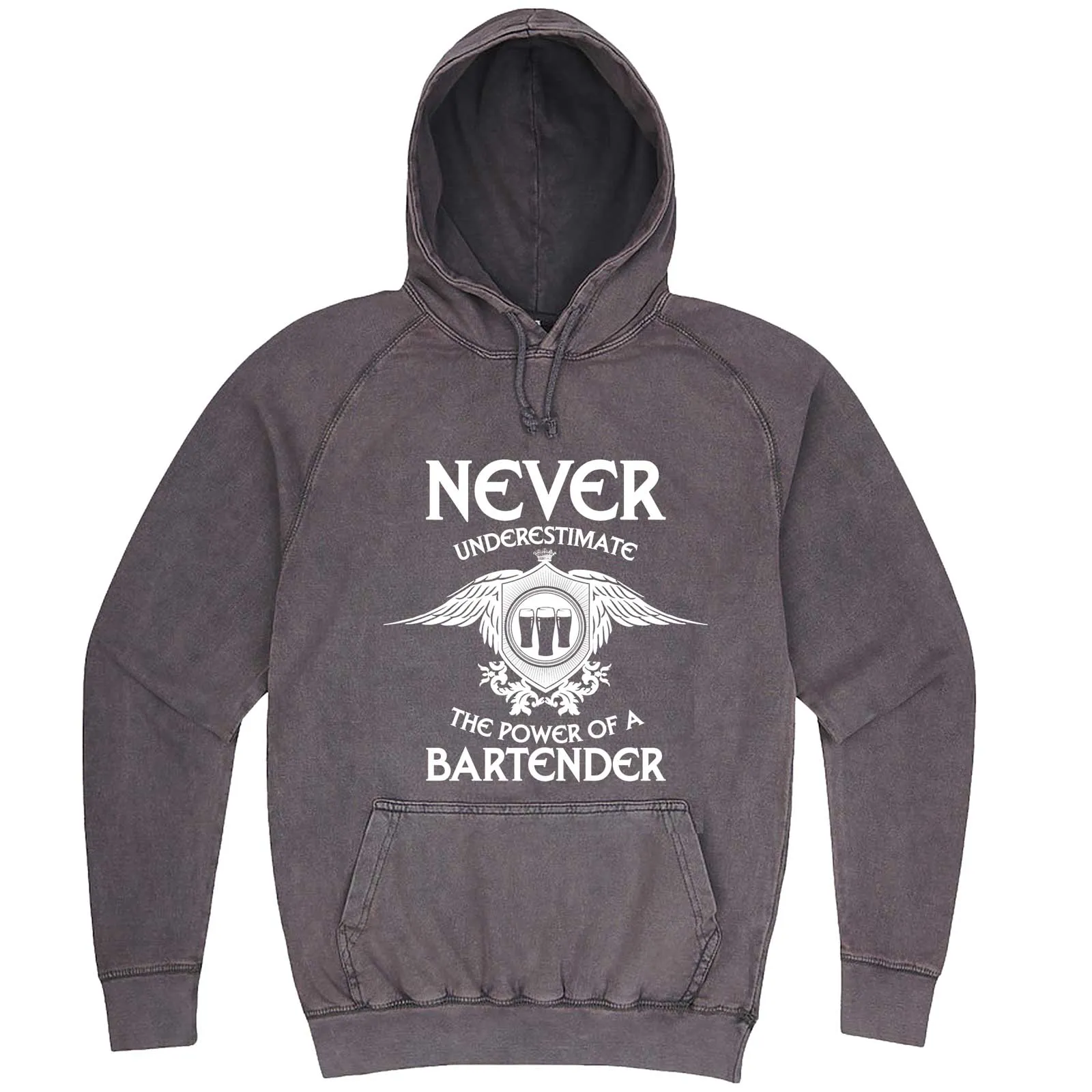 "Never Underestimate the Power of a Bartender" hoodie