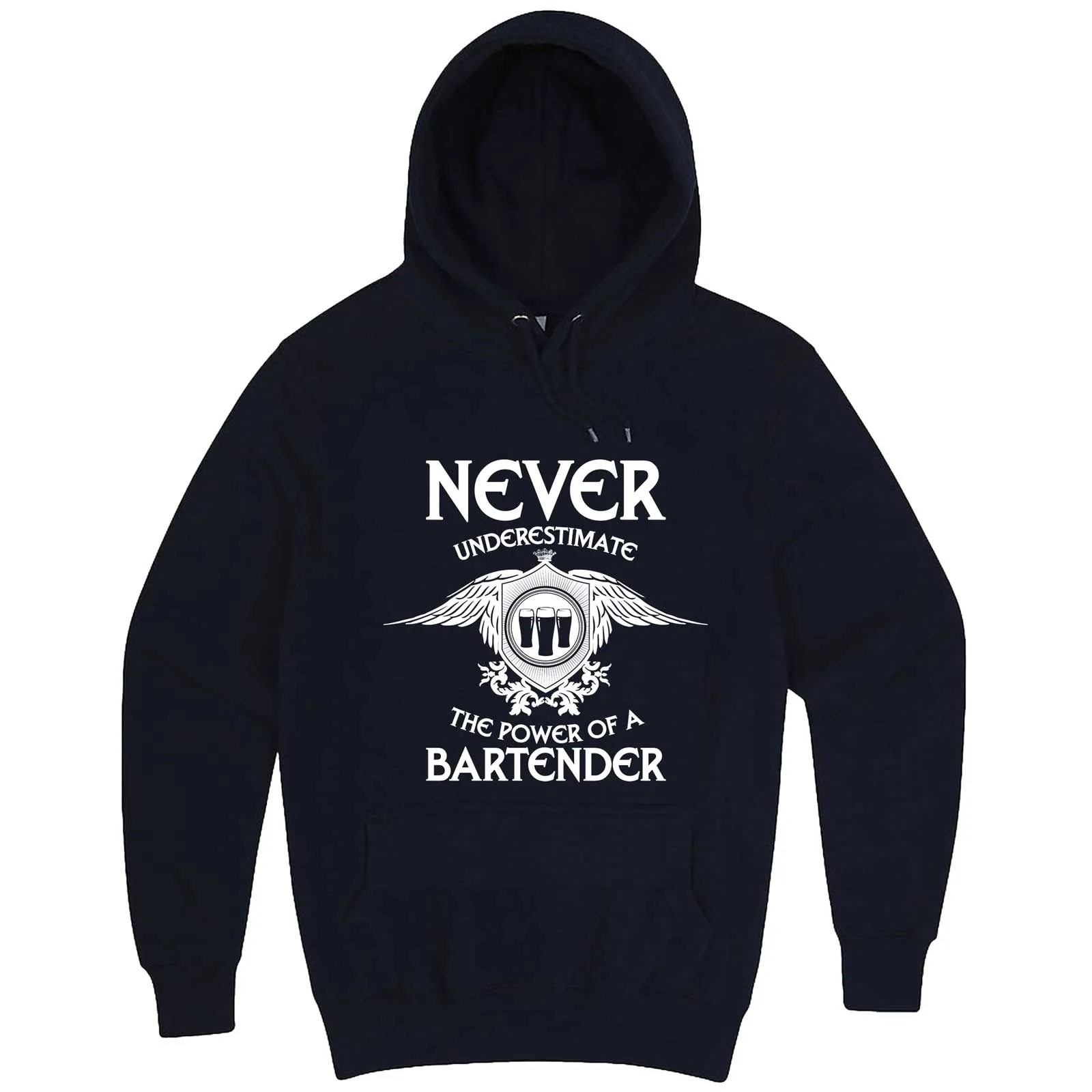 "Never Underestimate the Power of a Bartender" hoodie