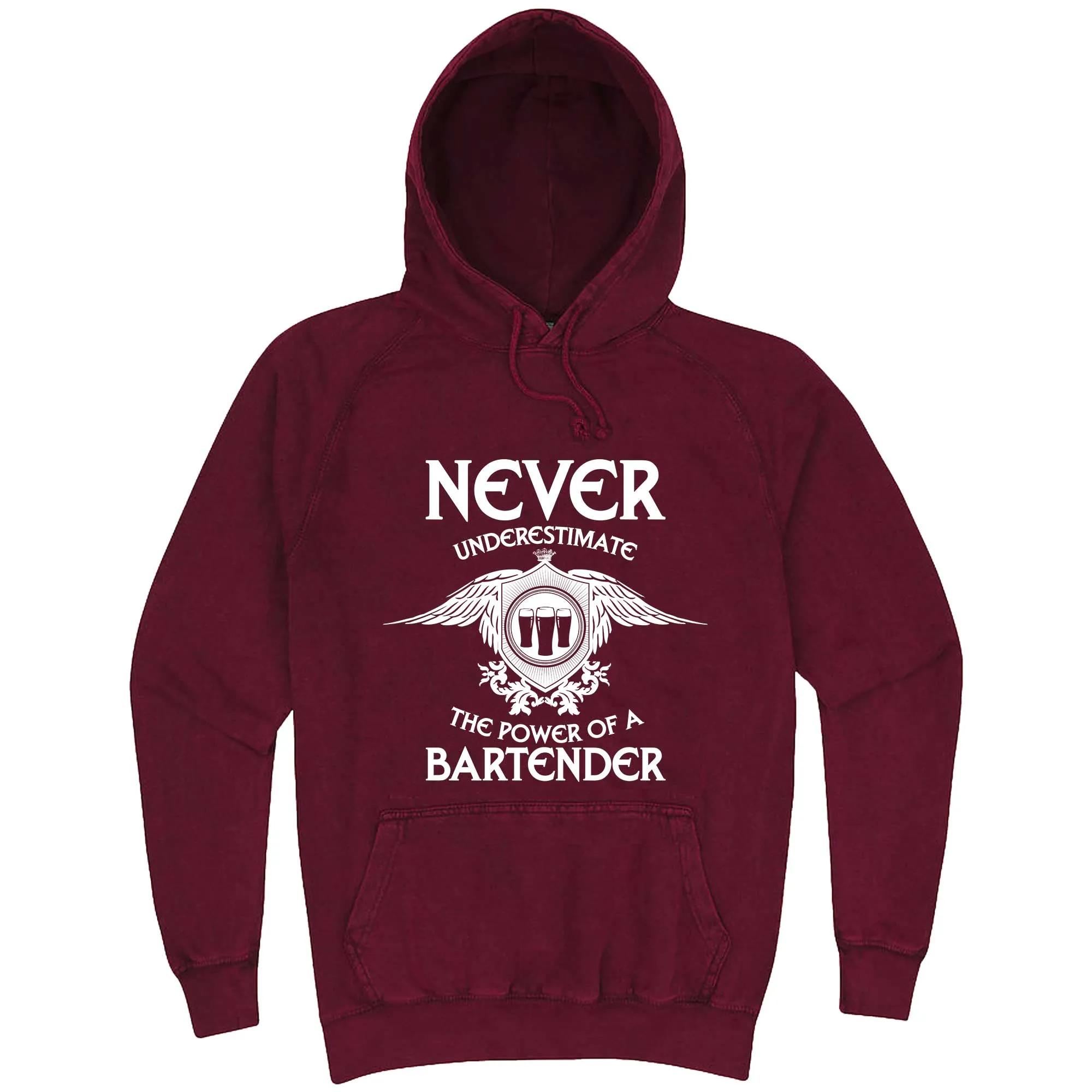 "Never Underestimate the Power of a Bartender" hoodie