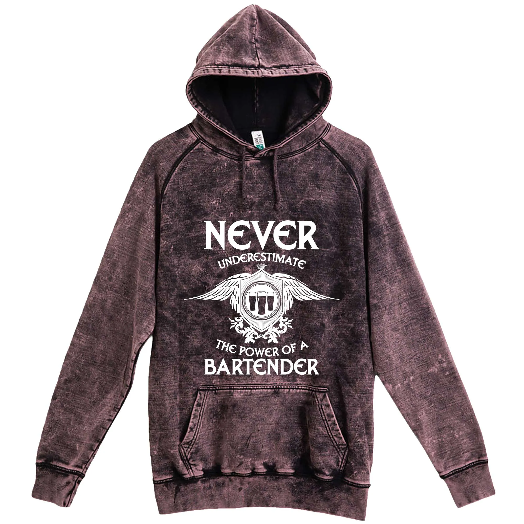 "Never Underestimate the Power of a Bartender" hoodie