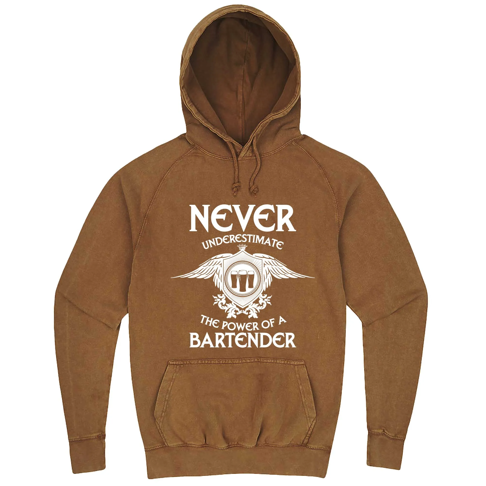 "Never Underestimate the Power of a Bartender" hoodie