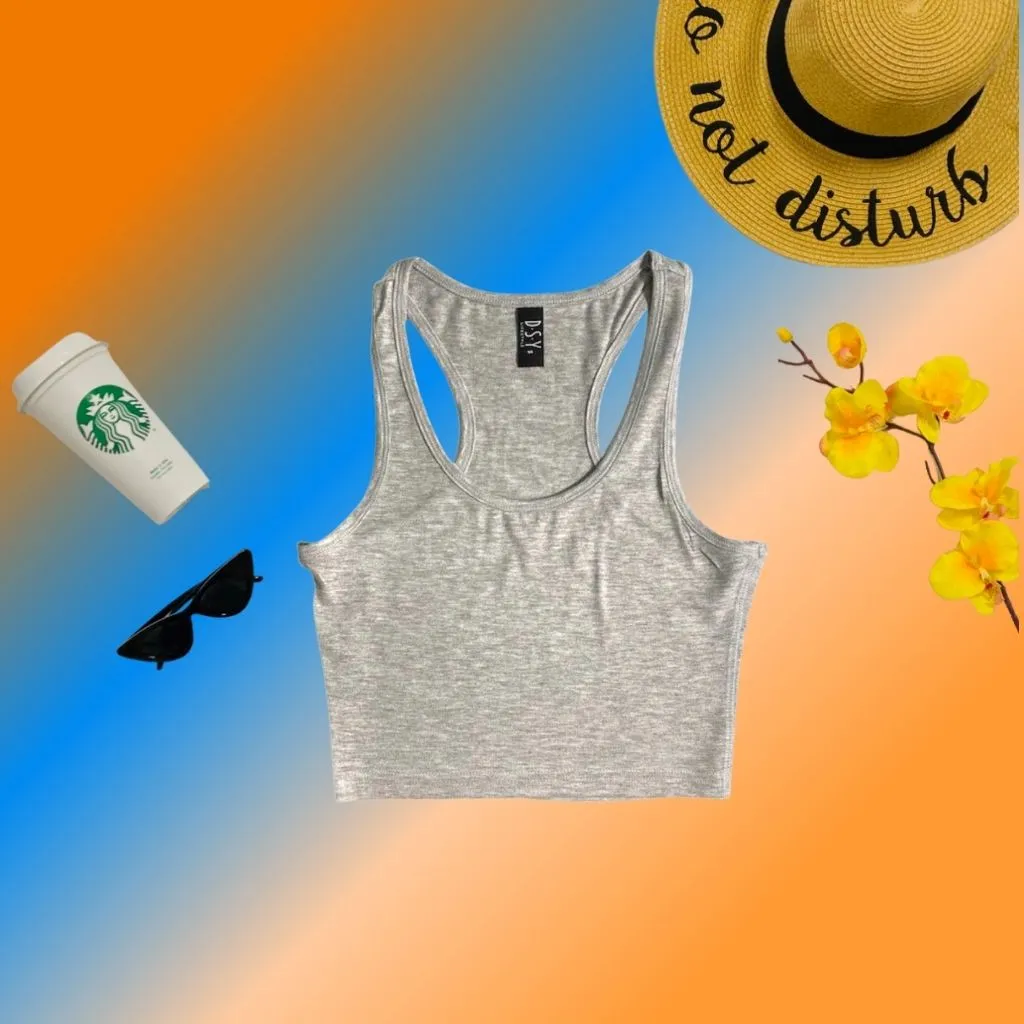 Raceback Crop Tank Top