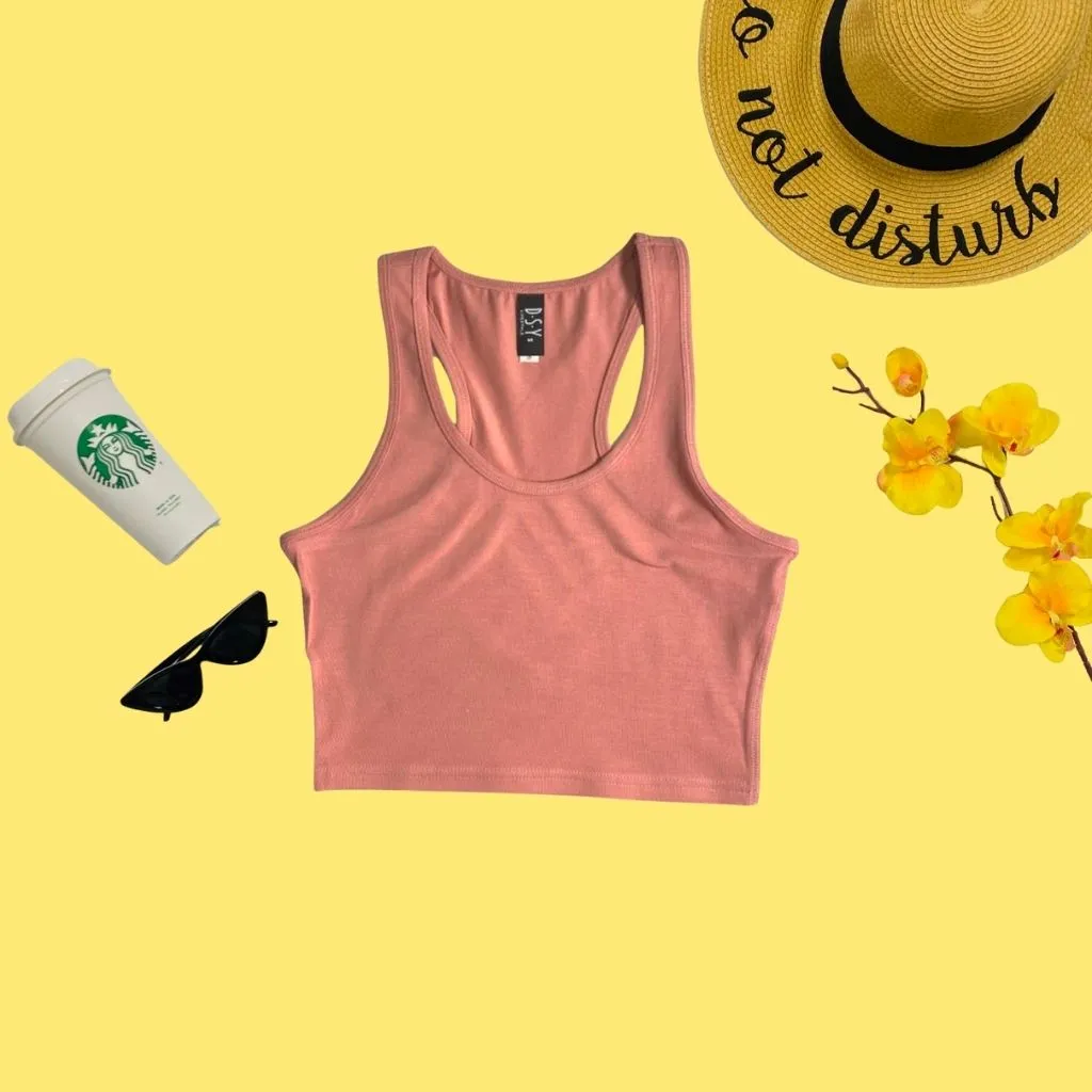 Raceback Crop Tank Top