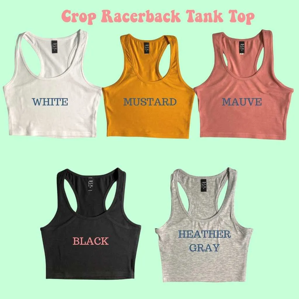 Raceback Crop Tank Top