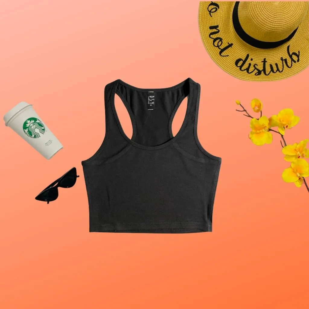 Raceback Crop Tank Top