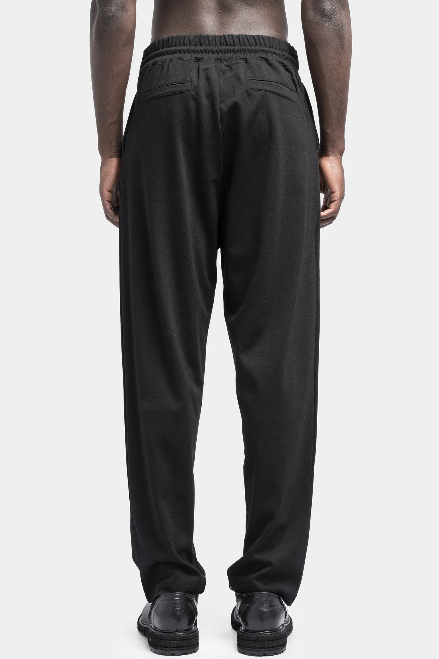 Relaxed viscose blend trousers