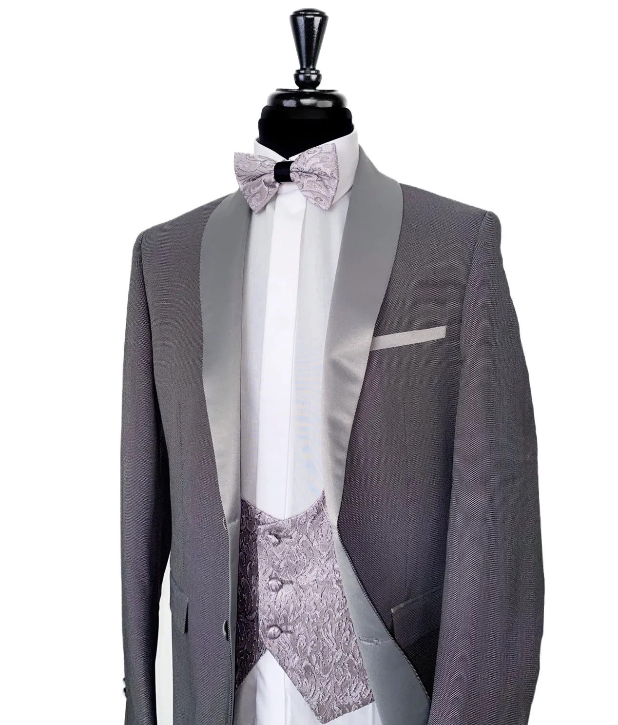 ROBERT SIMON Grey 4 Piece Suit