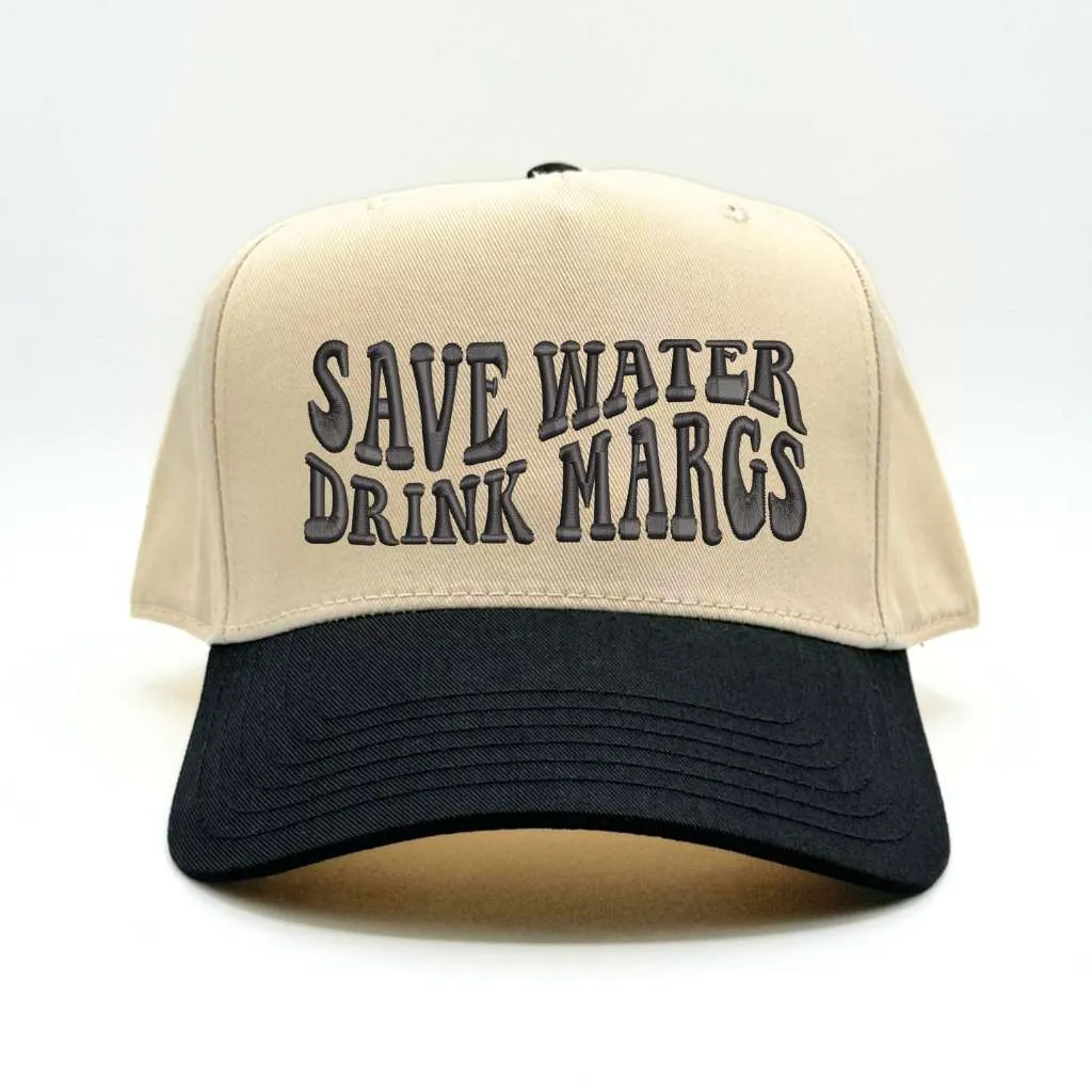 Save Water Drink Margs Five Panel Baseball Cap