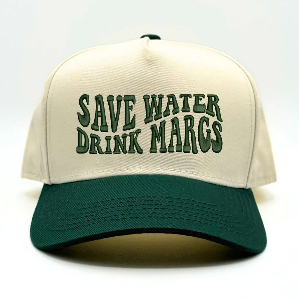 Save Water Drink Margs Five Panel Baseball Cap