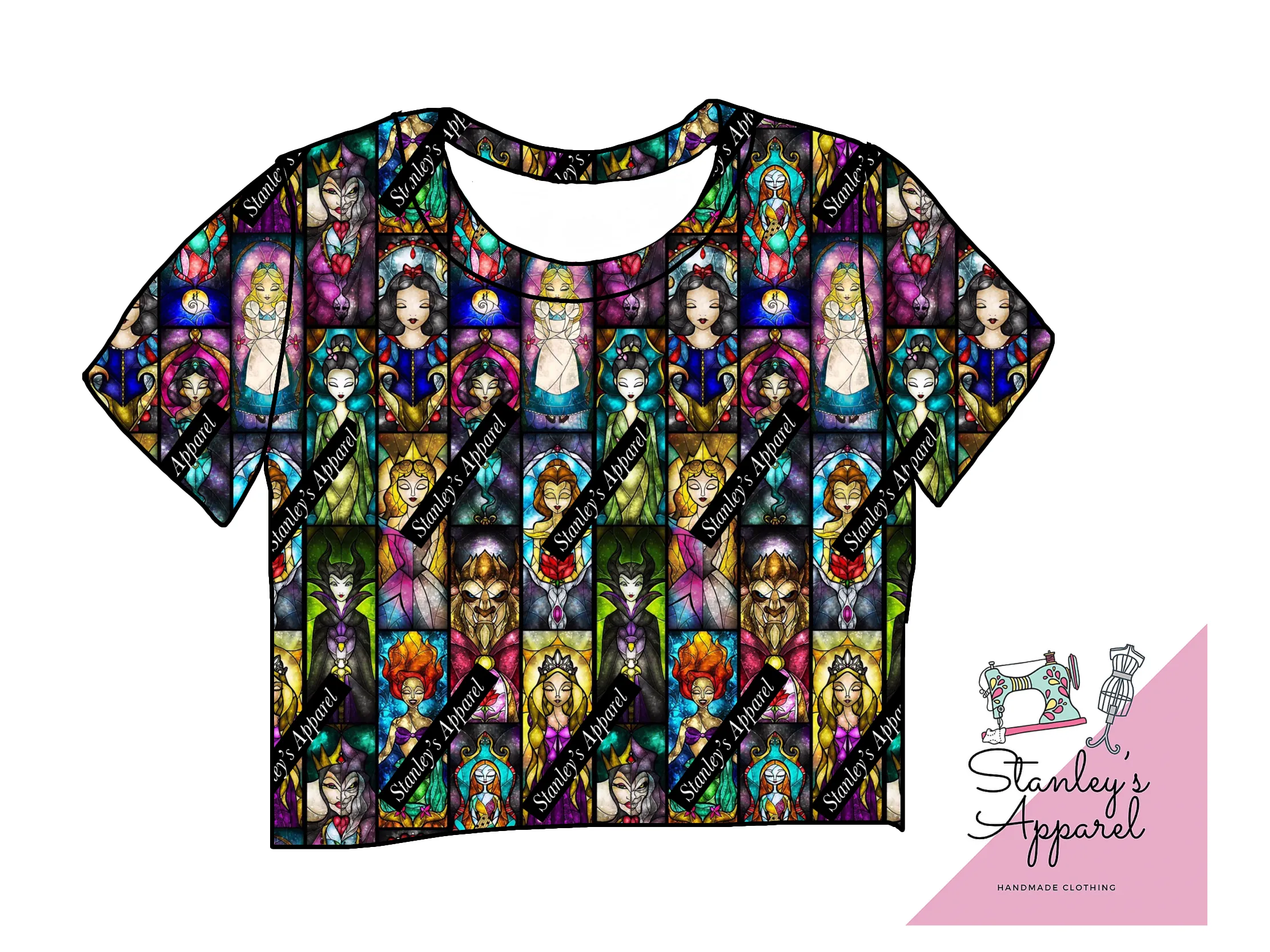 Stained glass crop top