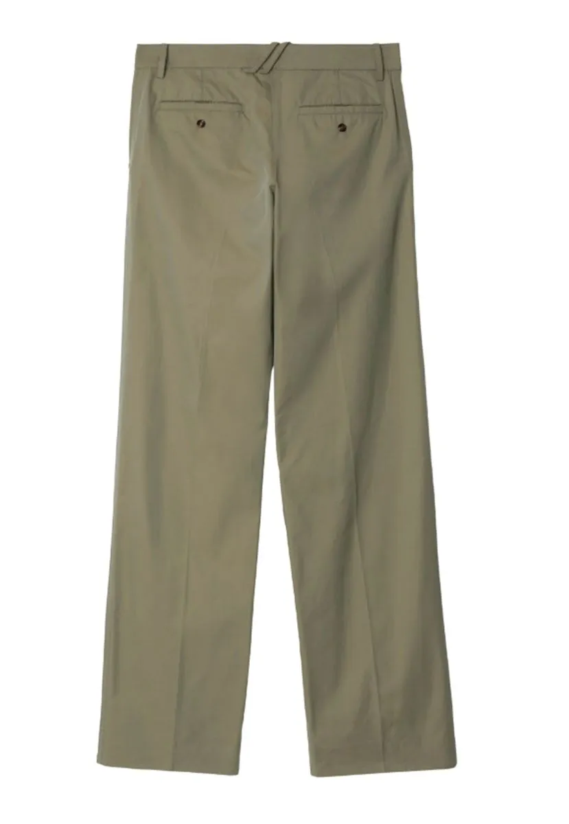 STRAIGHT-LEG COTTON TROUSERS