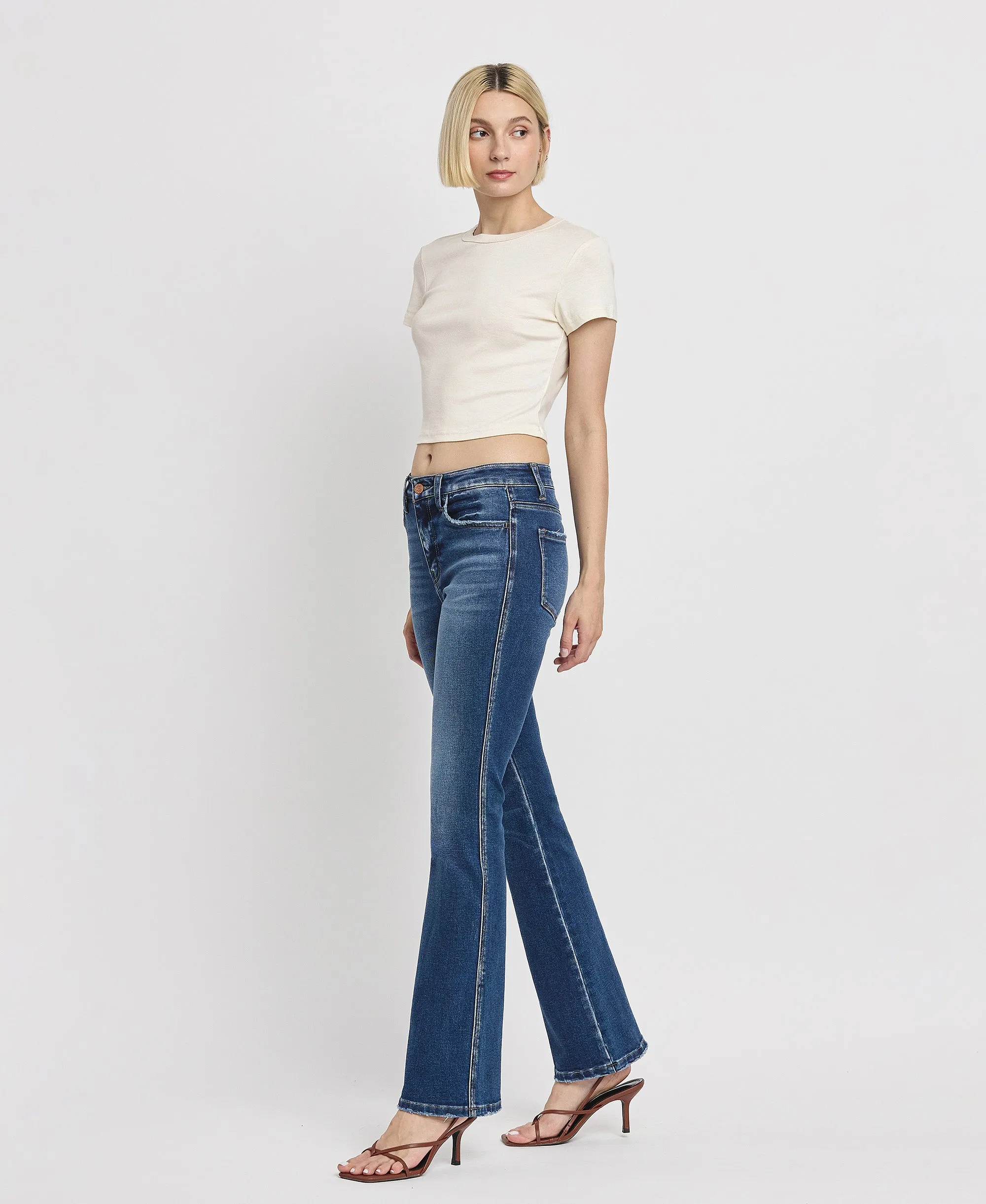 Sufficed - High Rise Full Length Bootcut Jeans