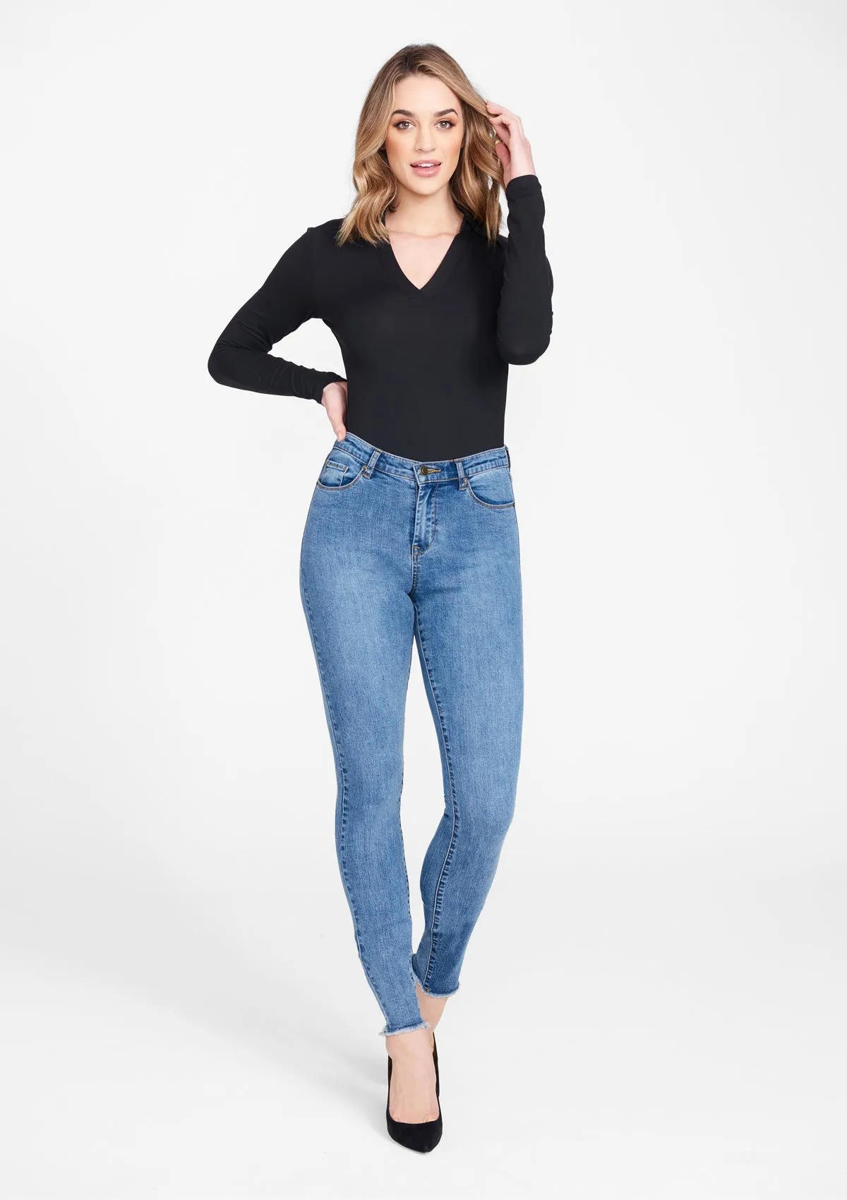 Tall Super Skinny Raw Edge Jeans