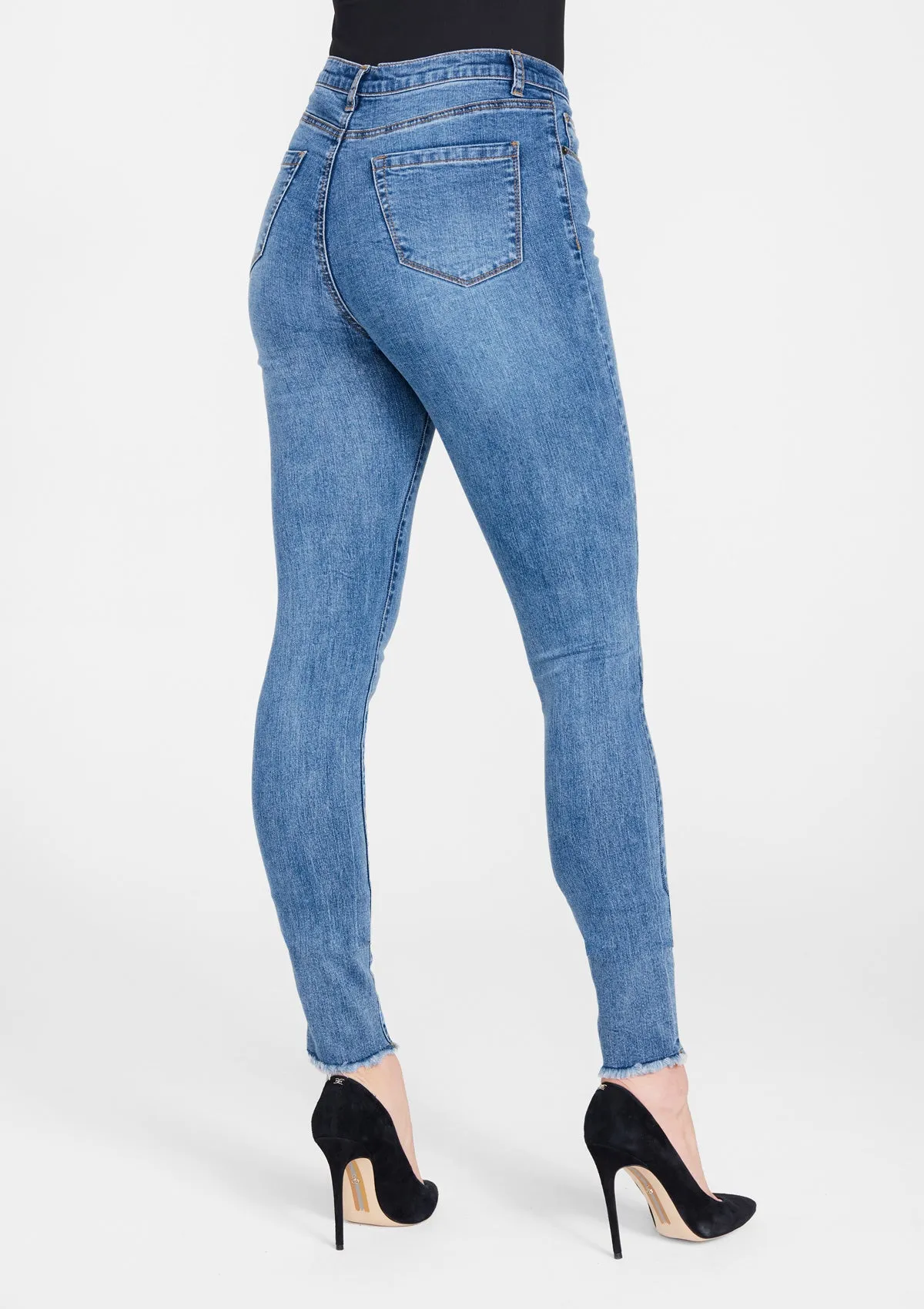 Tall Super Skinny Raw Edge Jeans