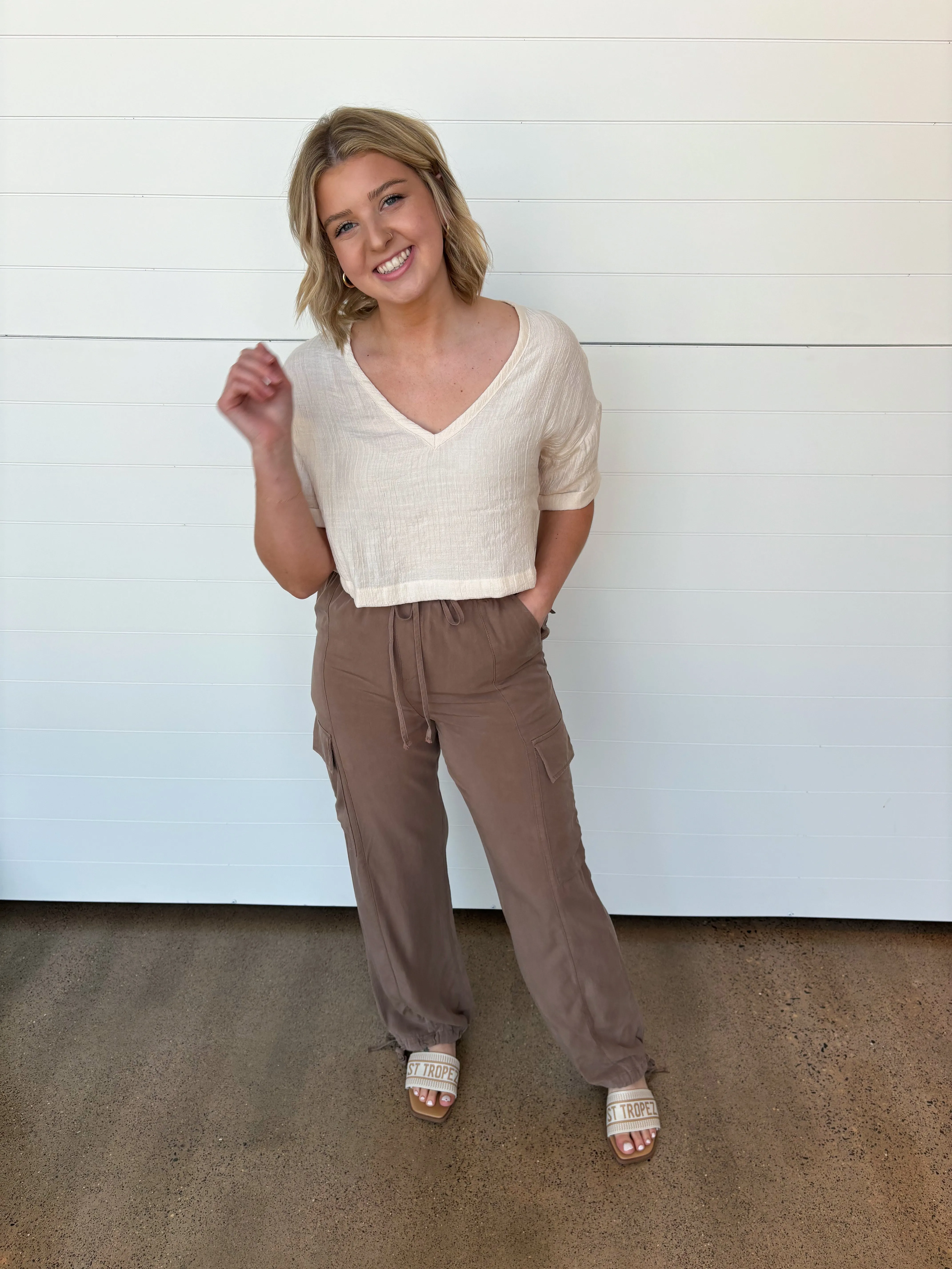 The Gianna Drawstring Cargo Pants