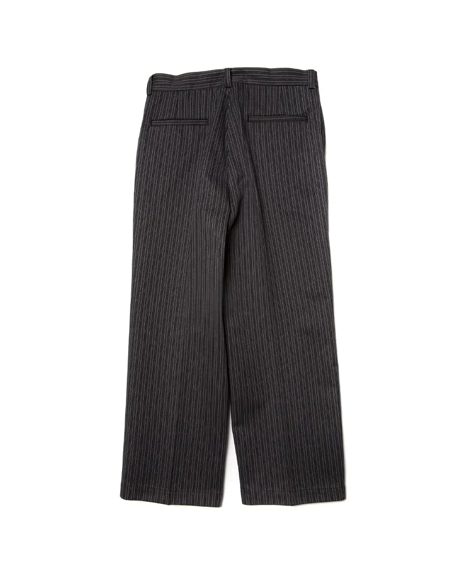 Twist Twill Striped Trouser Black