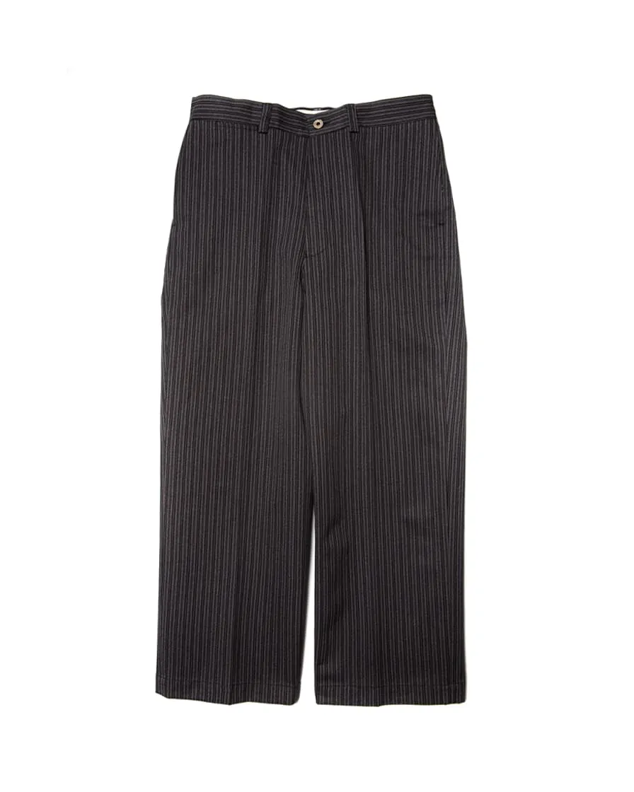 Twist Twill Striped Trouser Black