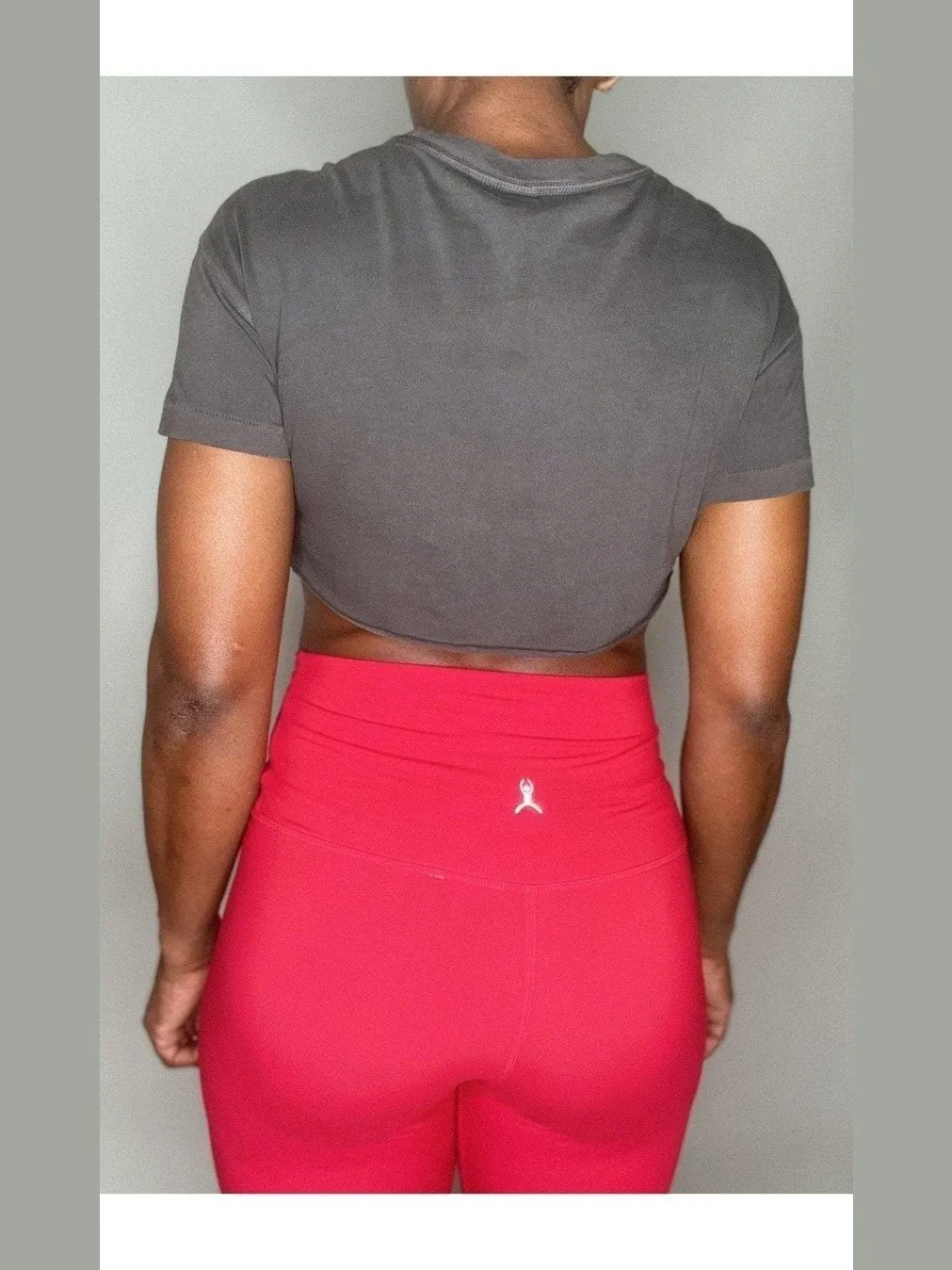 Vintage Crew Neck Crop Top