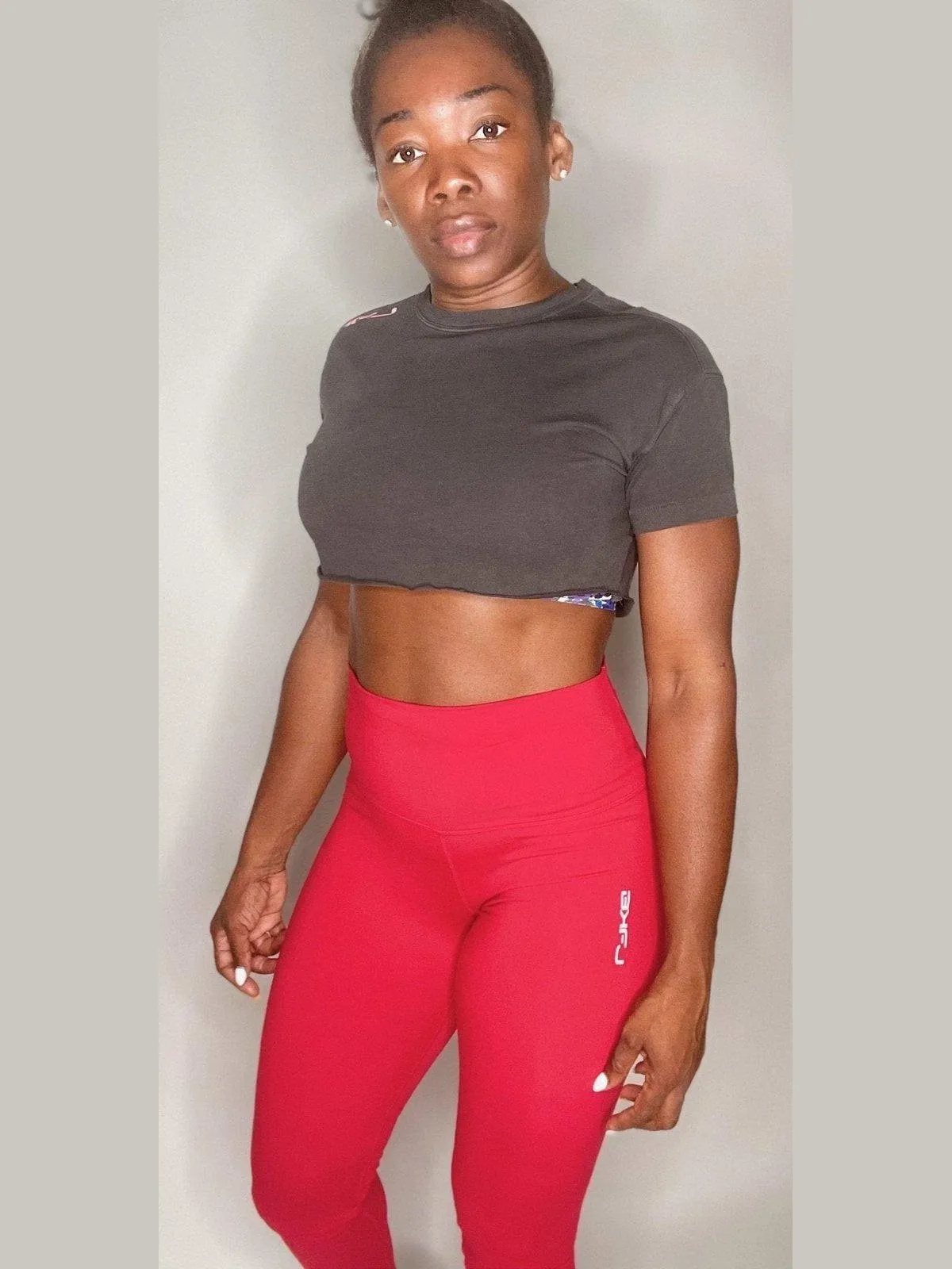 Vintage Crew Neck Crop Top