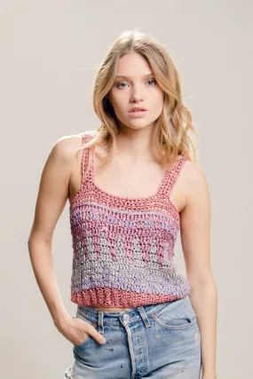 Vintage Mermaid Tank - Vintage Women’s Macrame Tank Top