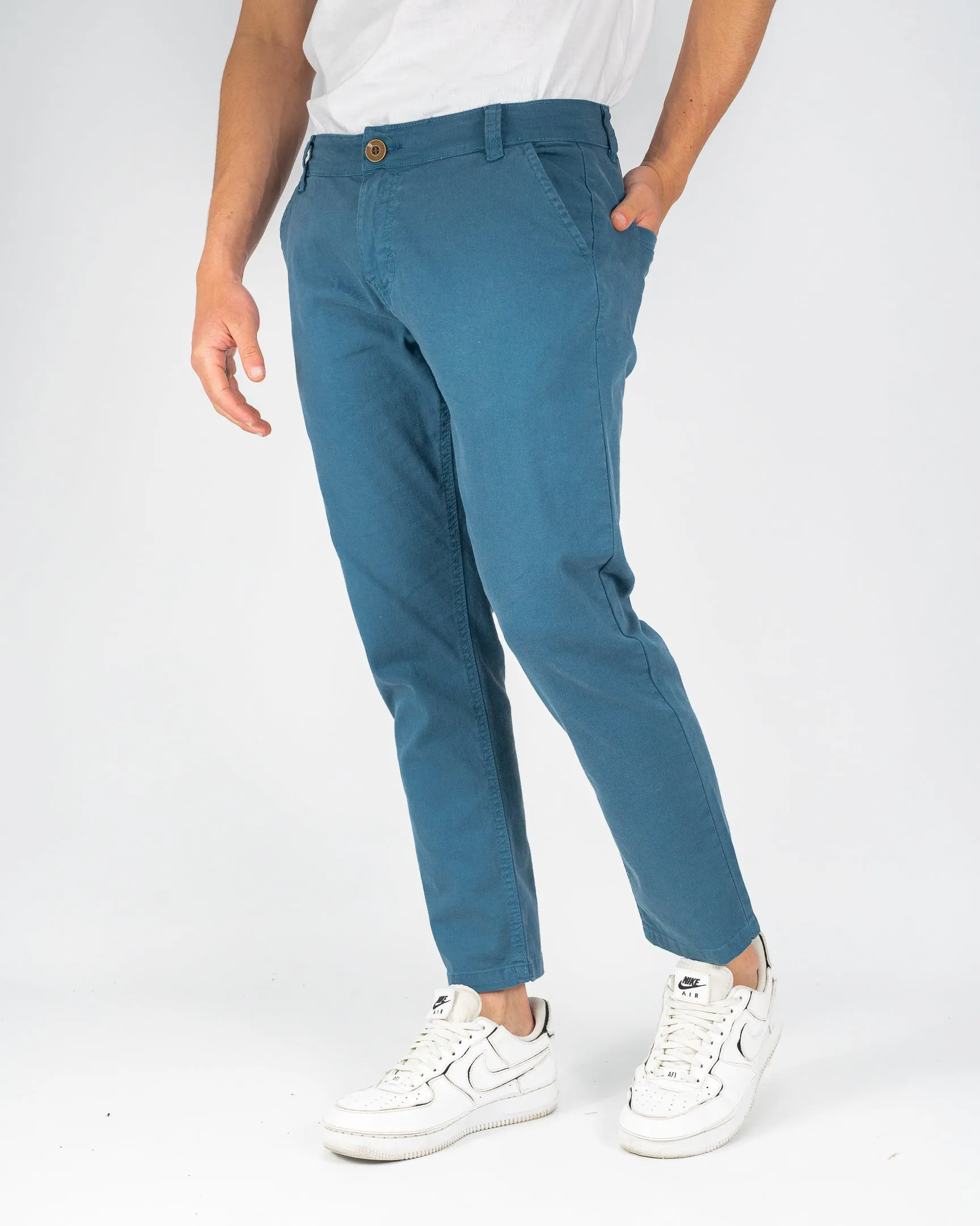 Washed Chino Pant - Acero