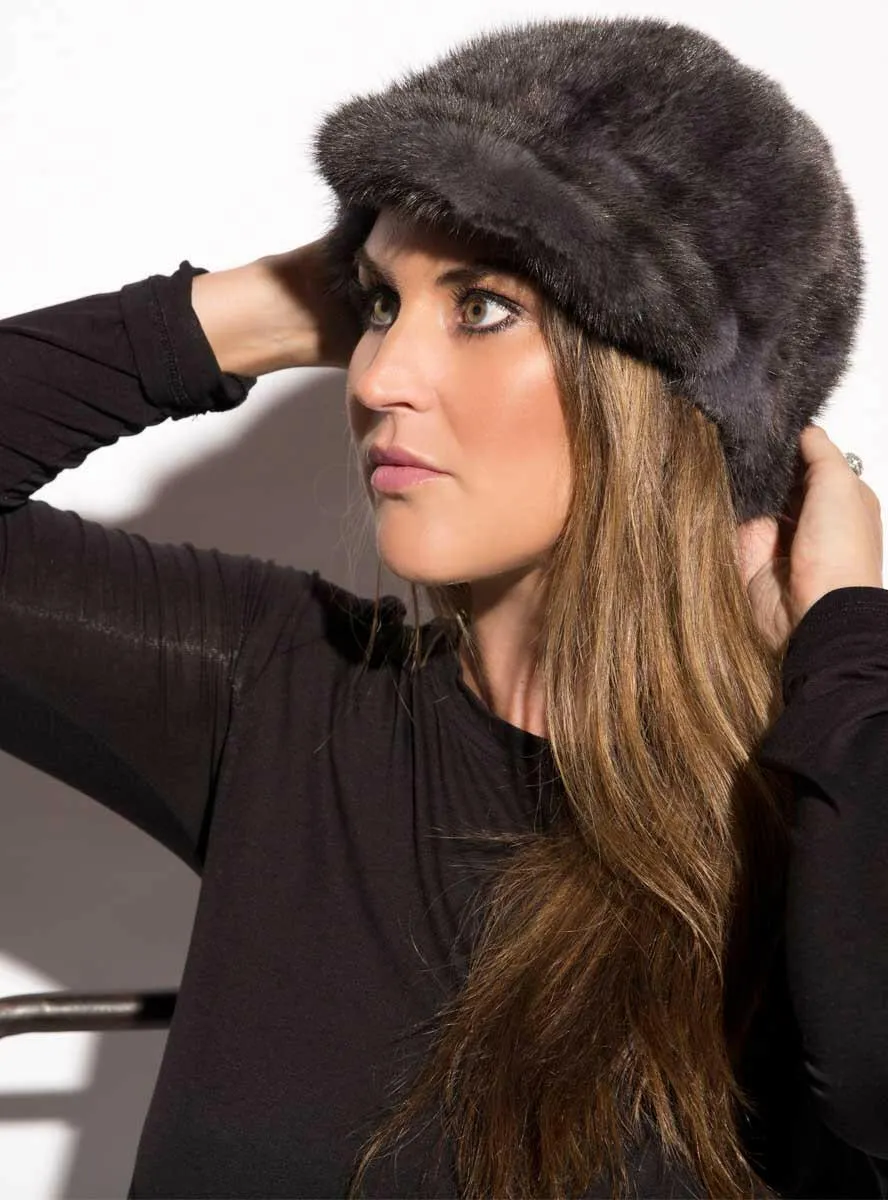 Women's Mink Fur Baseball Cap