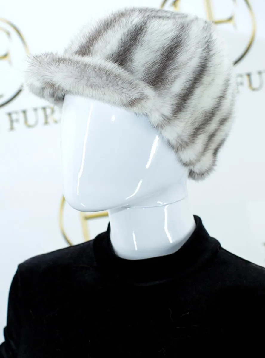 Women's Mink Fur Baseball Cap