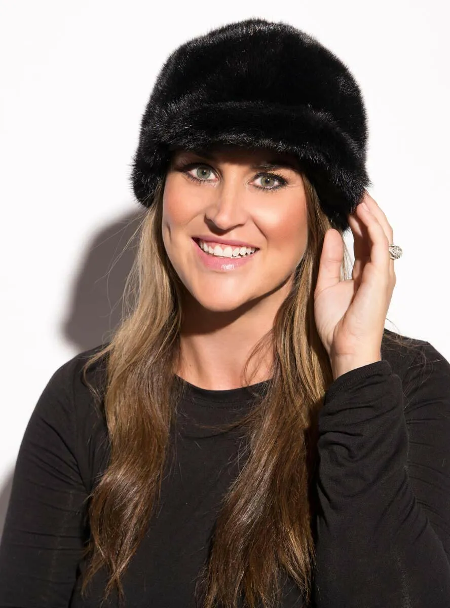 Women's Mink Fur Baseball Cap